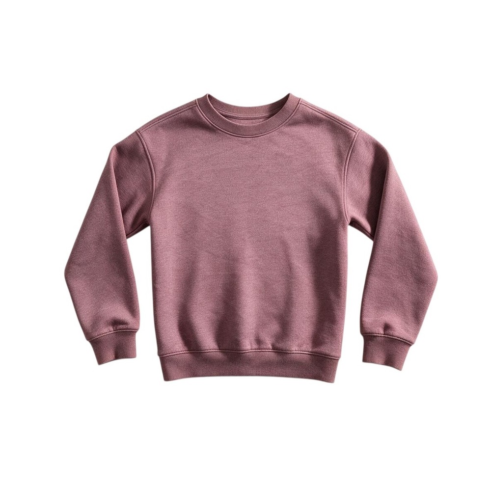 Cat & Jack Sweatshirt Kids S 6/7 Mauve Burgundy Excellent Crewneck Fleece